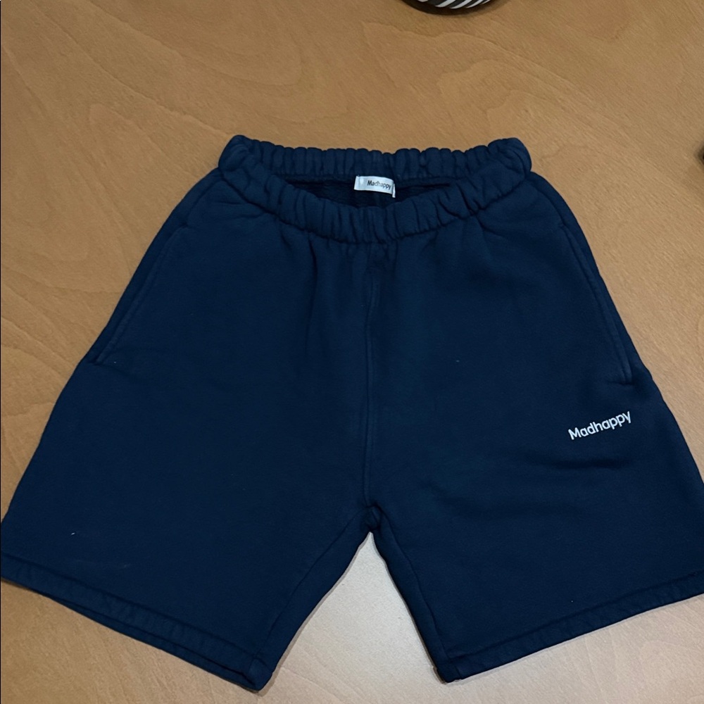 Madhappy Navy Blue Fleece Shorts